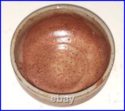 Warren Mackenzie Vintage Studio Stoneware Large Chawan Tea Bowl W Shino Glaze