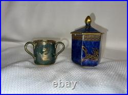 Wedgwood Daisy Makeig-Jones Green Fairyland Lustre Tyg & Blue Dragon Lustre Jar