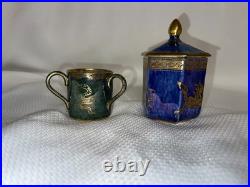 Wedgwood Daisy Makeig-Jones Green Fairyland Lustre Tyg & Blue Dragon Lustre Jar