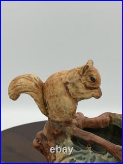 Weller Antique Woodcraft Squirrel Bowl Excellent Condition