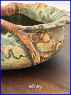 Weller Antique Woodcraft Squirrel Bowl Excellent Condition
