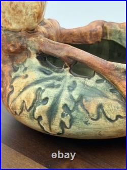 Weller Antique Woodcraft Squirrel Bowl Excellent Condition