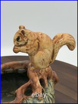 Weller Antique Woodcraft Squirrel Bowl Excellent Condition