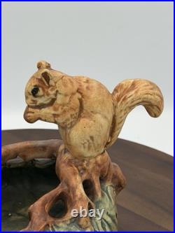 Weller Antique Woodcraft Squirrel Bowl Excellent Condition