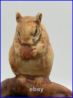 Weller Antique Woodcraft Squirrel Bowl Excellent Condition