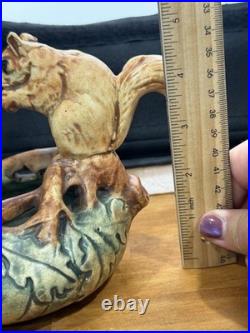 Weller Antique Woodcraft Squirrel Bowl Excellent Condition