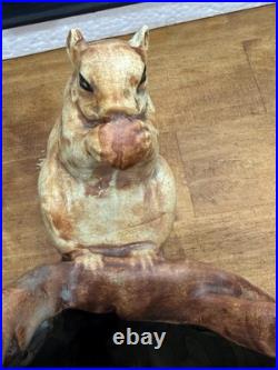Weller Antique Woodcraft Squirrel Bowl Excellent Condition