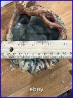 Weller Antique Woodcraft Squirrel Bowl Excellent Condition