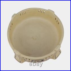 Weller Ethel Creamware c1915 Vintage Pottery Ethel Flapper Reticulated Bowl