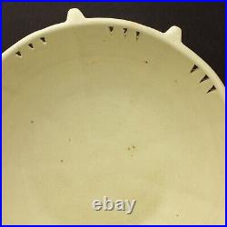 Weller Pottery Antique Creamware Hanging Basket/Bowl, Ivory/Multicolor