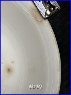 White Ironstone Bowl Late Meakin Fluted Edge Ladyfinger 10 Inch Wartime Stamp