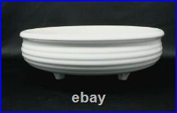 White Ring Bauer Pottery Three Footed Bowl Los Angeles Original Vintage Ringware