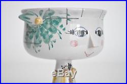 Wiinblad Eva Vtg Mid Century Danish Modern Ceramic Pottery Girl Bowl Sculpture