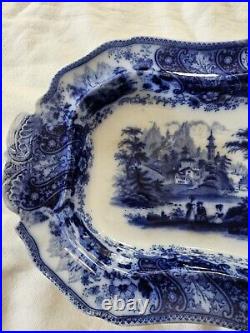 Wonderful Flow Blue Burgess & Leigh Nonpareil Covered Tureen Soup Dish England