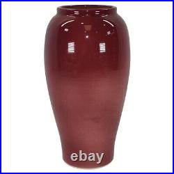 Works California Ceramic Product High Glaze Red Modern Deco Vase