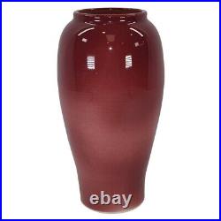 Works California Ceramic Product High Glaze Red Modern Deco Vase