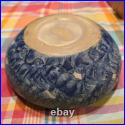 Zanesville Peters & Reed Arts & Crafts Landsun Bowl Matte Blue Grey Glaze 7.7