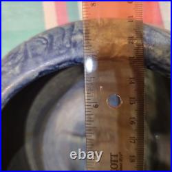 Zanesville Peters & Reed Arts & Crafts Landsun Bowl Matte Blue Grey Glaze 7.7